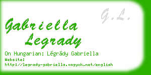 gabriella legrady business card